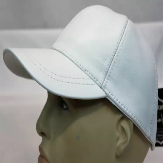 New 100% Genuine Real Lambskin Leather Baseball Cap Hat Sport Visor 31 COLORS