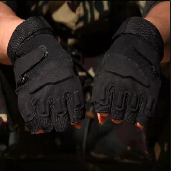 Half Finger Tactical Gloves Men's Outdoor Fitness Fighting Protective Sports