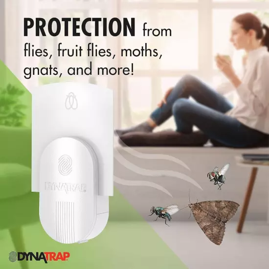 Fly Discreet 3 Pack DynaTrap Gnat Fruit Fly White Moth Trap Trap DT3005W-DS3 -