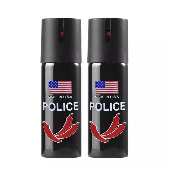 3 Police pepper spray 2oz unit safety lock self defense security