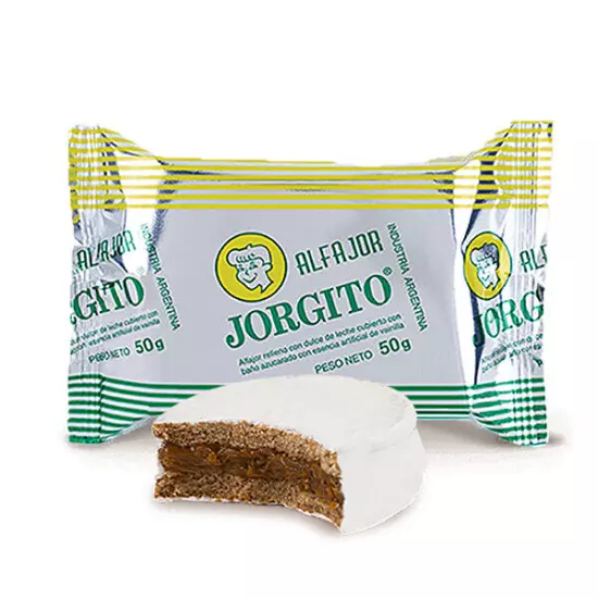 Jorgito - Alfajor Blanco (Alfajor with White Coating) x 12 un.