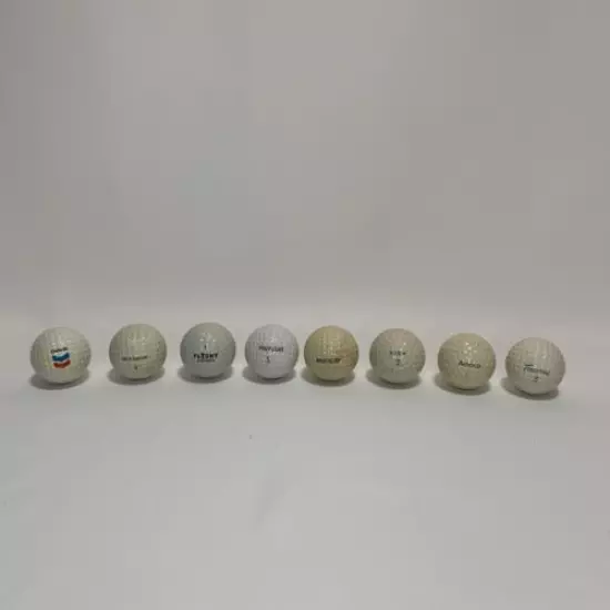 Lot of 8 Vintage Golf Balls Acushnet Club Special, Wilson K-28+, MacGregor