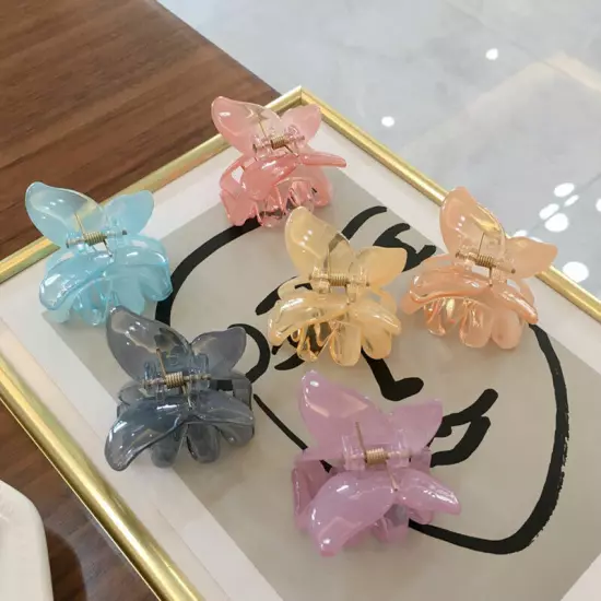 Butterfly Hair Clips Claw Barrettes Mini Jaw Clip Hairpin for Womens Girls