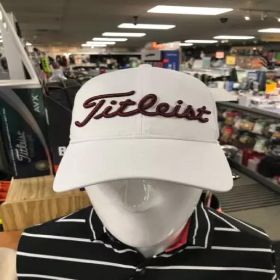 New Titleist Harvard University Crimson Performance Snap Back Golf Hat 