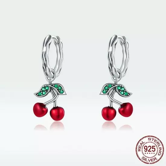 Original Sweet Cherry S925 Silver Earrings