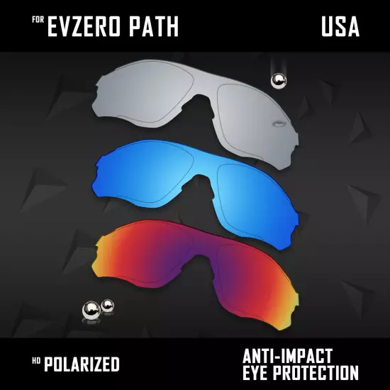 Anti Scratch Polarized Replacement Lenses for-Oakley EVZero Path OO9313 Options