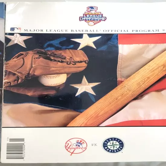 Set of 2 - 2001 World Series Major League Baseball Official Program Magazines