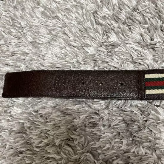 GUCCI Men s Belt Leather Sherry Line GG Interlocking