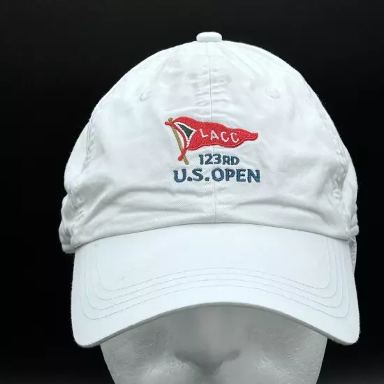 LACC 123rd U.S. Open Golf Hat White Cotton Adult Adj USGA Member ahead Used