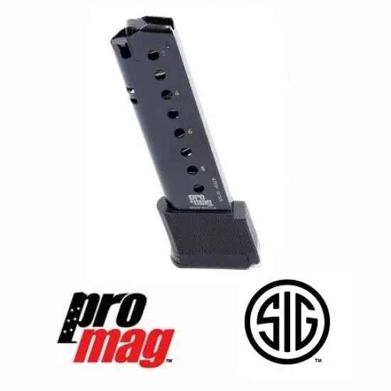 ProMag 10 Round Blue Steel Magazine Clip for SIG09 Sig Sauer P220 .45 ACP