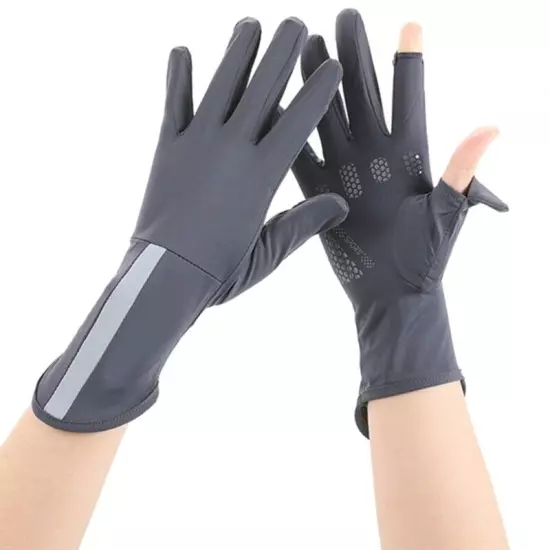 Hot Day Sunproof Gloves Skin Friendly Cooling Gloves for Teens Cycling Fishing