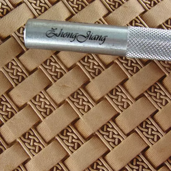 Celtic Basket Weave Leather Stamp, Stainless Steel Leather Stamping Tool