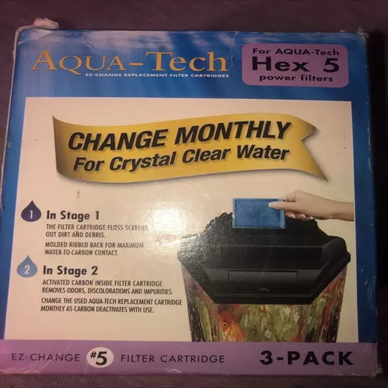 Aqua Tech Hex 5 non-OEM Fit EZ-Change #5 Cartridges 3-pack