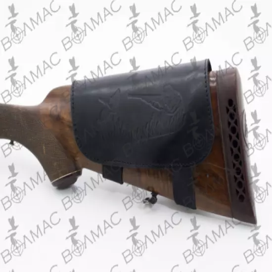 Quality Leather Shotgun Cartridge Holder Ammo Buttstock 16-12GA. US Seller.