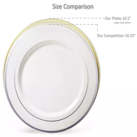 " OCCASIONS " 120 Plates Pack60 Guests Heavyweight Premium Wedding 