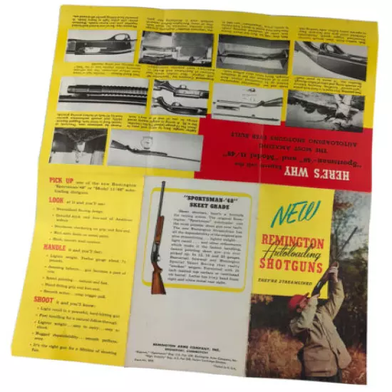 Vintage 1948/49 REMINGTON Autoloading Shotgun Brochure M-48 & 11-48 Intro