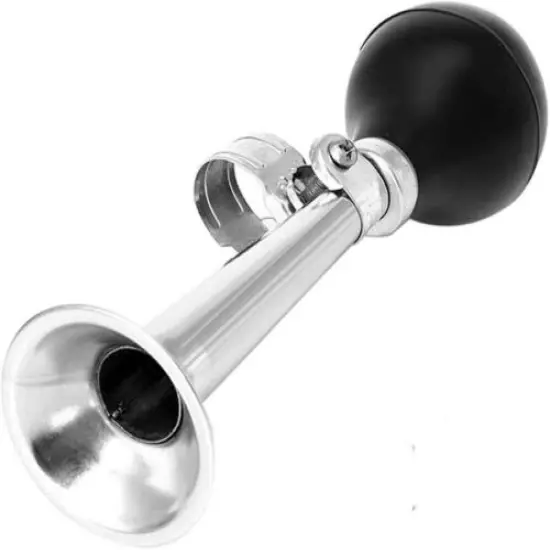 BIKE BICYCLE BELL LOUD CYCLE HOOTER HONKING AIR HORN STEEL PUSH SQUEEZE HANDLE