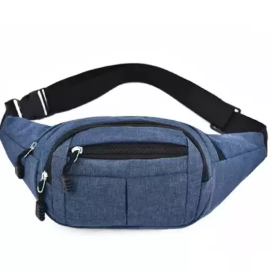 Men Women Fanny Pack Belt waist Bag Cross body Sling Shoulder Travel Sport Pouch