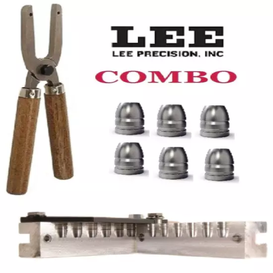 Lee COMBO 6-Cav Mold 45 ACP/ 45 Auto Rim/ 45 Colt (Long Colt) + Handles # 90697