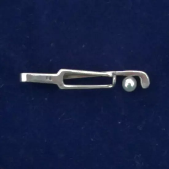 Antique Silver golf club Tie Pin, circa 1950's