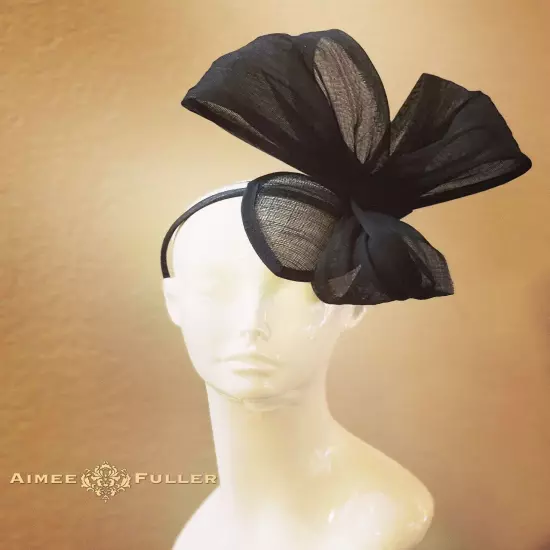 Aimee Fuller Black White Kentucky Derby Hat Big Del Mar Races Royal Ascot Hat