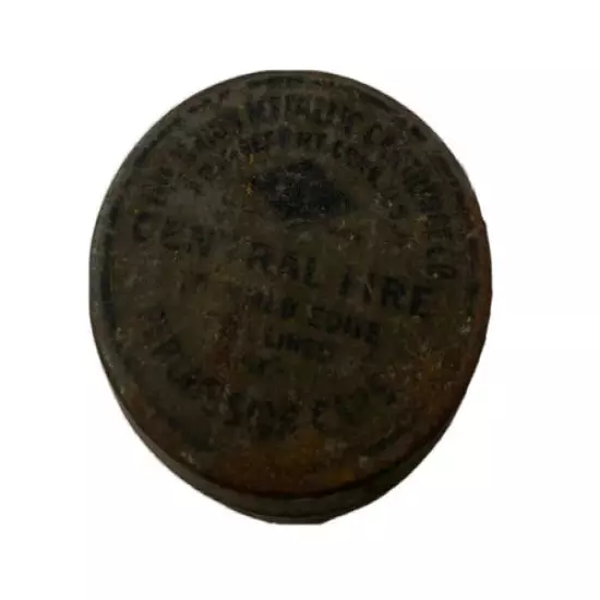 Antique Hicks Percussion Caps Central Fire Cap Tin EMPTY