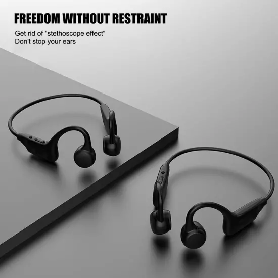 Wireless Bluetooth 5.3 Outdoor Bone Conduction Headphones Earbuds Sport Headset