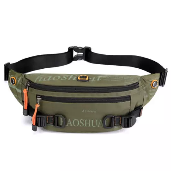 New outdoor waist bag Street trend messenger bag Sports running waist bag