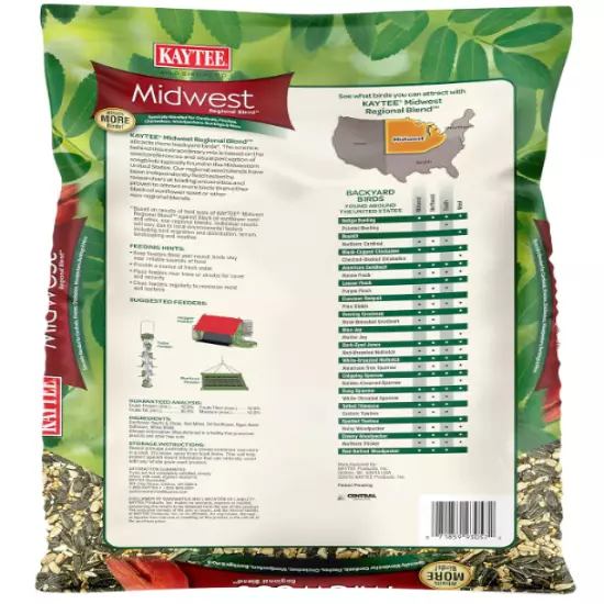 Kaytee Midwest Regional Wild Bird Food, 7 Pound