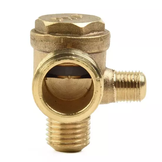 Check Valve Connector Tool Tool Accessories 3 Port Brass Durability Gold