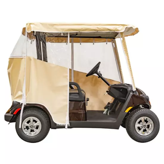 Yamaha Drive2 2017-Up 2-Person Golf Cart 3-Sided Over the Top Cab Enclosure