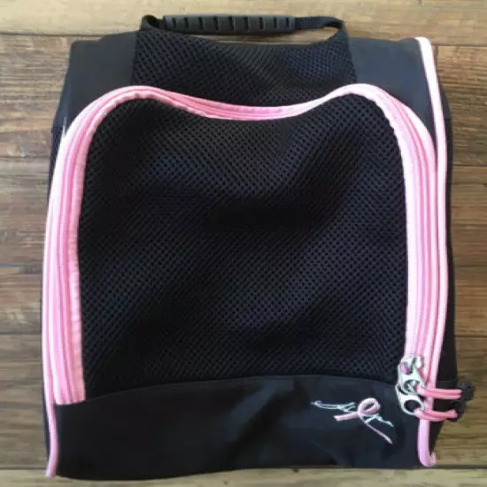 Wilson Hope Breast Cancer Black/Pink Mesh Golf Ball Tote Bag