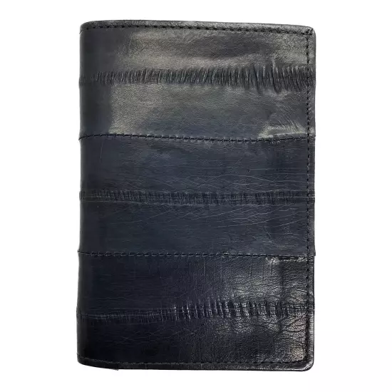 Genuine Eel Skin Leather Business Card ID Wallet Credit Card Case