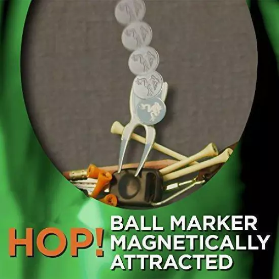 Frogger Golf HOP! Magnetic Ball Marker and Divot Repair Tool