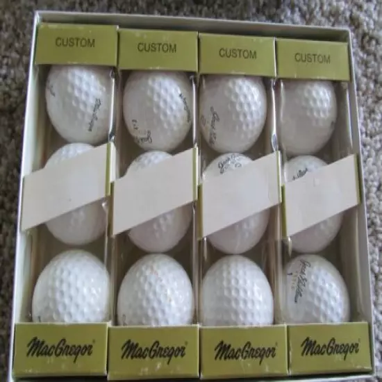 DOZEN UNUSED JACK NICKLAUS CLASSIC GOLF BALLS IN 4 SLEEVES IN THE DOZEN BOX