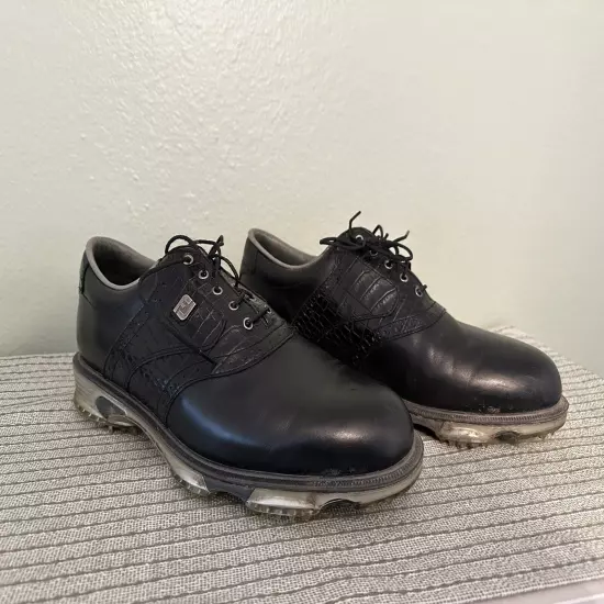 FootJoy 53678 FJ Dryjoys Tour Opti Flex2 Men's Sz 12 Black Leather Golf Shoes