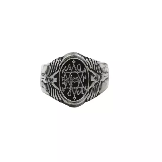 King Solomon Seal Ring Sterling Silver 925 