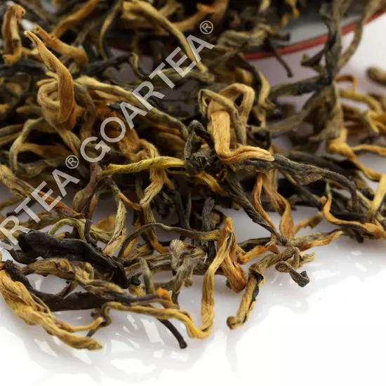 GOARTEA Supreme Yunnan Black Tea Fengqing Dian Hong Dianhong Chinese Golden Buds