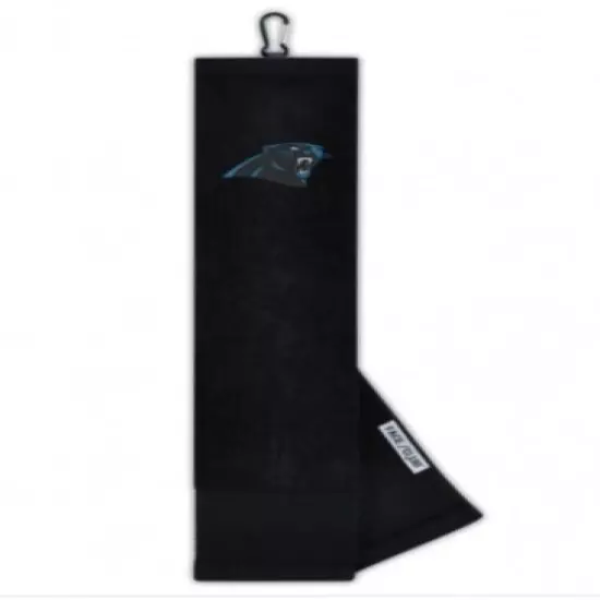 Team Effort NFL Carolina Panthers Tri-fold 16" x 24" Face/Club Towel