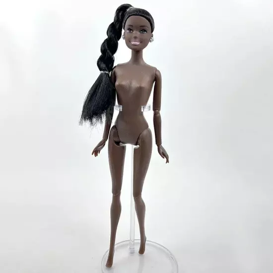 1:6 BJD Dolls Chocolate Movable Jointed Nude Doll Body Black Hair Heads Kid Toys