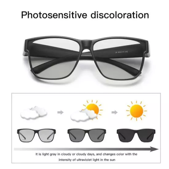 Fit Over Glasses Polarized Sunglasses For Men Women Wrap Around Driving Glasses 