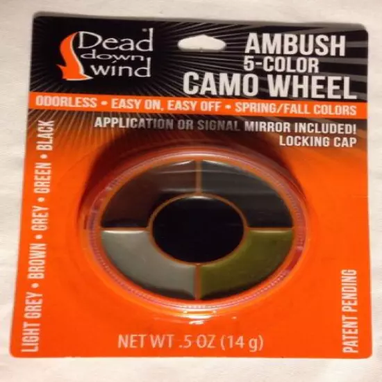 Dead Down Wind Ambush Camo 5 Color Face Paint Wheel Spring Fall Colors New