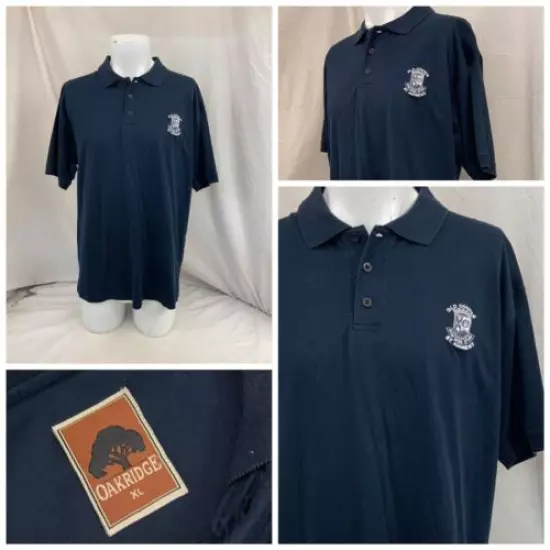 St. Andrews Old Course Golf Polo Shirt XL Blue Cotton Oakridge Mint YGI P1-306