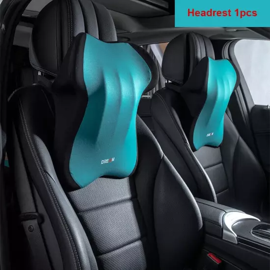 Car Booster Seat Cushion Headrest Lumbar Support Car Neck Pillow Waist Seat Pad