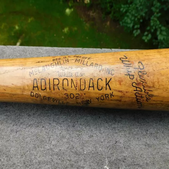 Bobby Thomson 1950's Adirondack 302 Bat NY GIANTS Famous HR 1951 35" LIGNINIZED