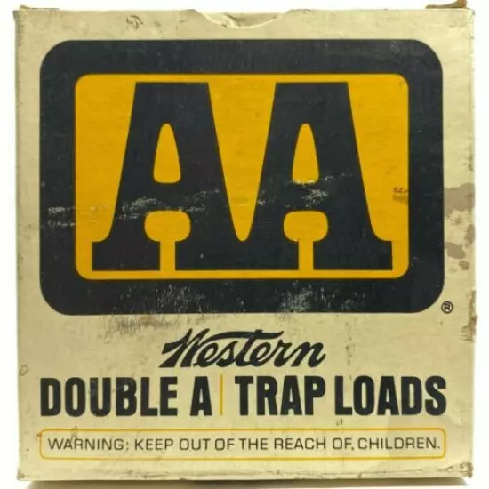 1969 Western Double A Trap Loads 12 Ga EMPTY Ammo Box 5520-N