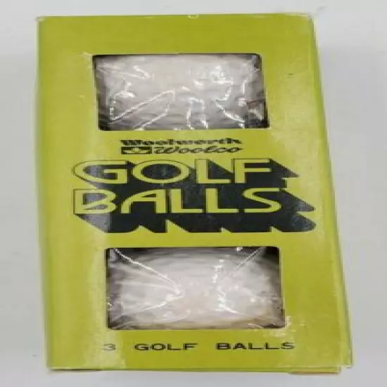 Woolco - Woolworth Vintage Golf Balls Set of 3 Balls Made in Japan - RARE - New