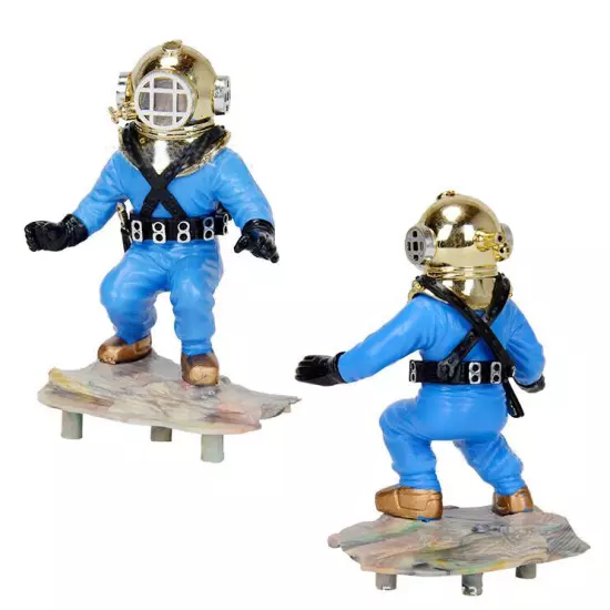 Deep sea diver Air Driven Ornament Fish Tank Decor Aquarium Decoration