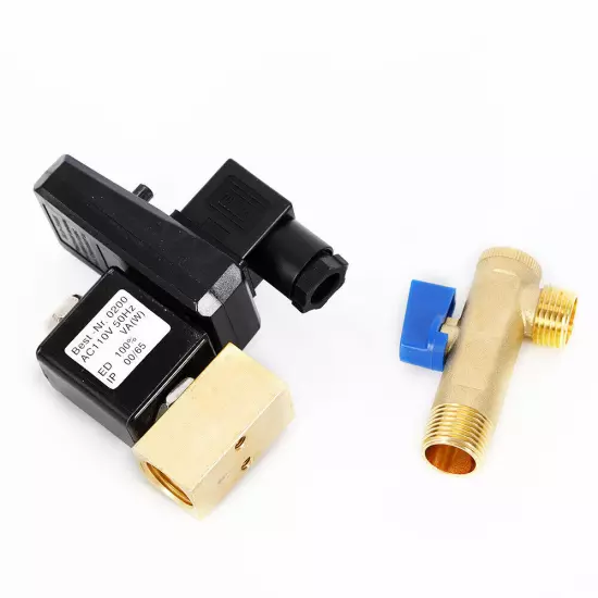 1/2" Electronic Timed 2 way Air Compressor Gas Tank Automatic Drain Valve