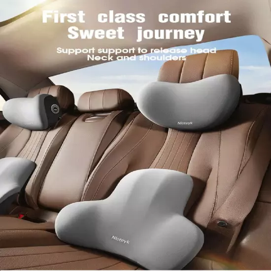 Memory Foam Car Neck Pillow Protective Lumbar Back Support Car Headrest Cushion